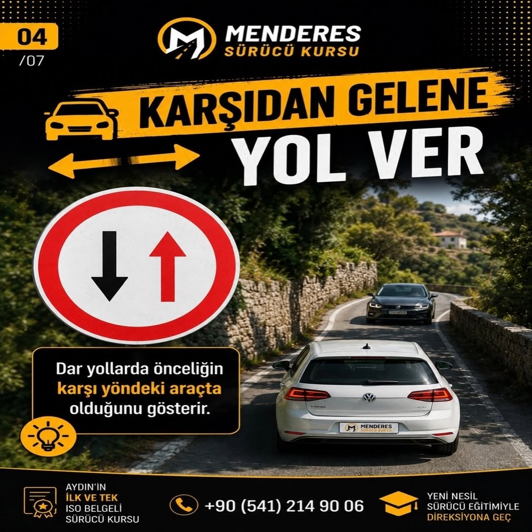 Menderes Sürücü Kursu eğitim kartı