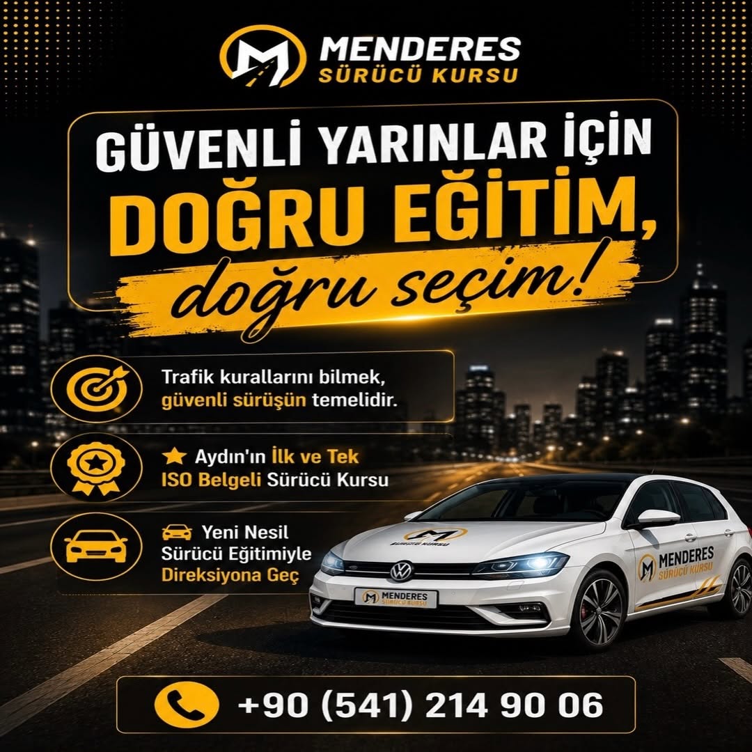 Menderes Sürücü Kursu eğitim kartı