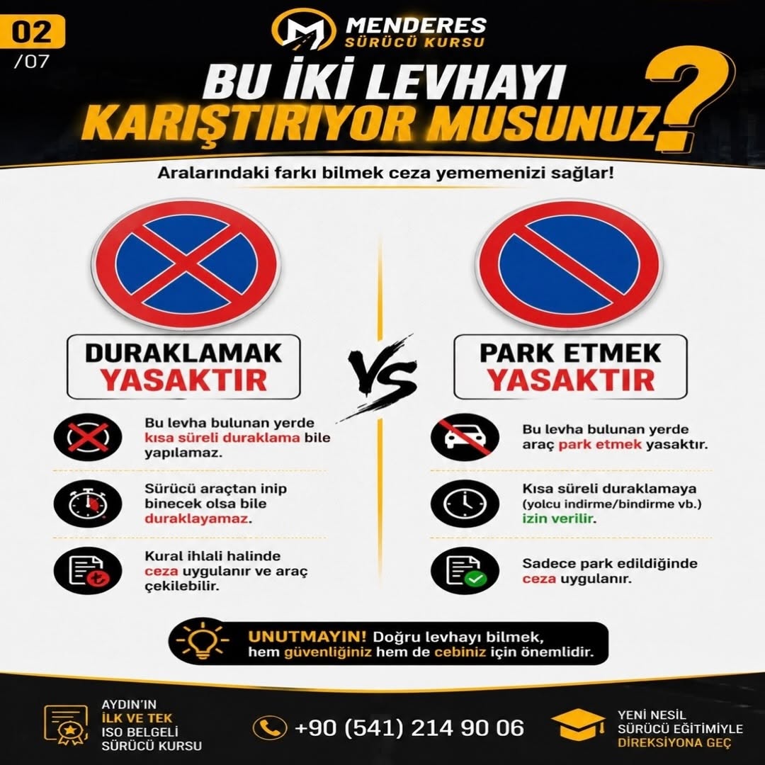 Menderes Sürücü Kursu eğitim kartı